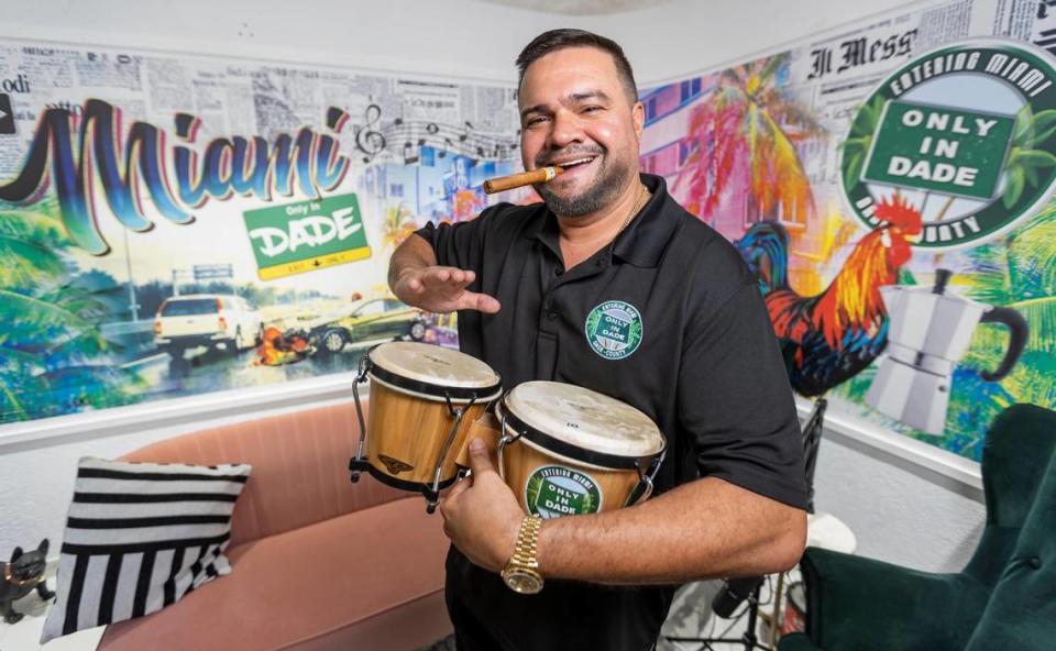 Lenny Carter is photographed at the Only in Dade studio space on Wednesday, Aug. 30, 2023, in Miami, Fla. Carter is the founder of Only in Dade.