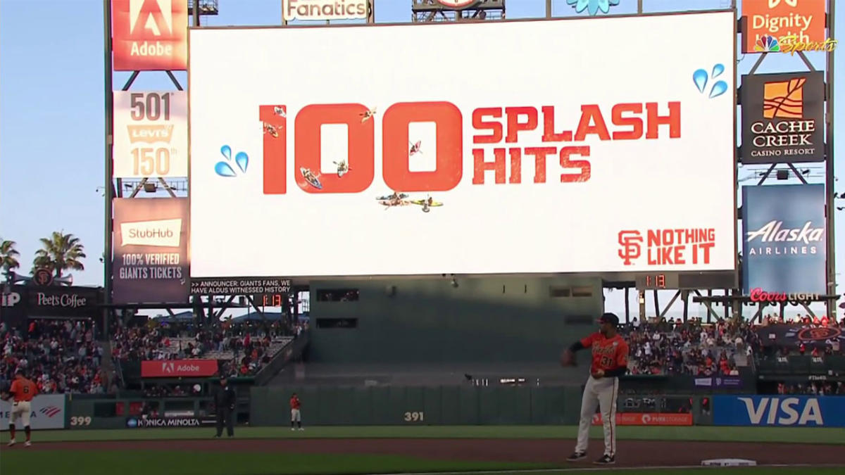 laMonte Wade Jr. SF Giants 100 splash hits shirt