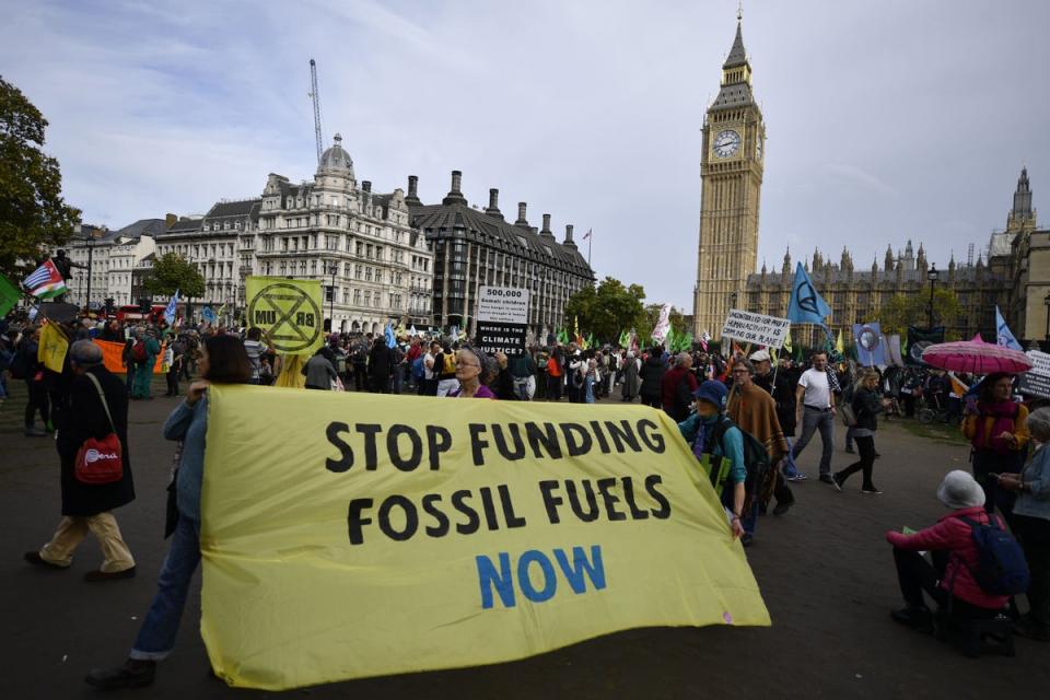 Extinction Rebellion (XR) has warned ministers it will step up its campaigns in “new and inventive ways” if they do not agree to two demands ahead of a major four-day climate protest in central London (PA) (PA Archive)