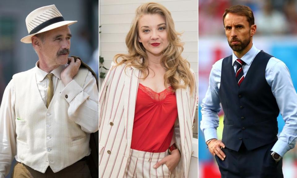 Mark Rylance and Natalie Dormer at Wimbledon and Gareth Southgate at the World Cup.