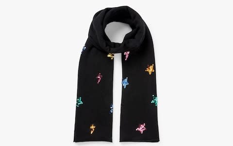 Wyse London Sequin Star and Lightening Wool and Cashmere Scar - Credit: John Lewis &amp; Partners