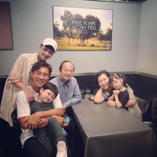 Ti Lung often visits Shaun to play with his grandkids