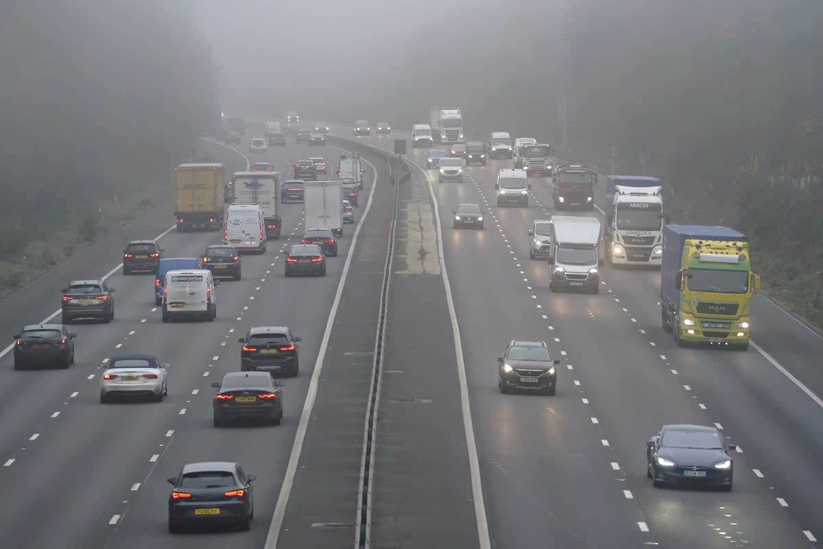 Flooding is expected and travel disruption is likely due to difficult weather conditions in southern England (Andrew Matthews/PA) (PA Wire)