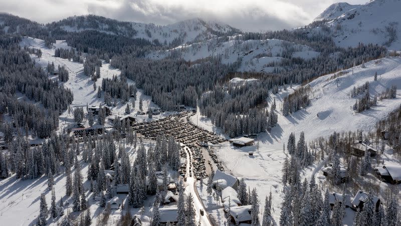 Fresh snow covers the mountains of Brighton Ski Resort in Big Cottonwood Canyon on Wednesday, Jan. 4, 2023. Utah 3rd District Rep. John Curtis is co-chair of the Ski and Snowboard Caucus in Congress.