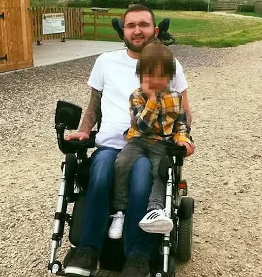 Paralysed: Greg had to learn how to talk again following the horror crash (SWNS)