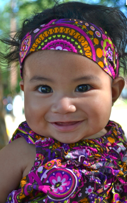 <div class="caption-credit"> Photo by: Gerber</div><b>The Gerber Baby</b>: Her name is Mary Jane Montoya but by the looks of her, she's more suited to the name Smooshy Sunshine Butterball. (Thankfully, I didn't name her.) The eight-month-old <a href="http://yhoo.it/ZVJUsL" rel="nofollow noopener" target="_blank" data-ylk="slk:beat out 30,000;elm:context_link;itc:0;sec:content-canvas" class="link ">beat out 30,000</a> other newborns vying to be Gerber's new face in 2013. Her parents entered the public Facebook contest at the last minute. They're glad they did: Montoya's beaming smile has earned her a $20,000 college scholarship, and probably some free baby food. <br>