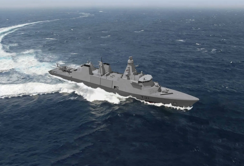 Future Type 31 frigate rendering. <em>Babcock</em>