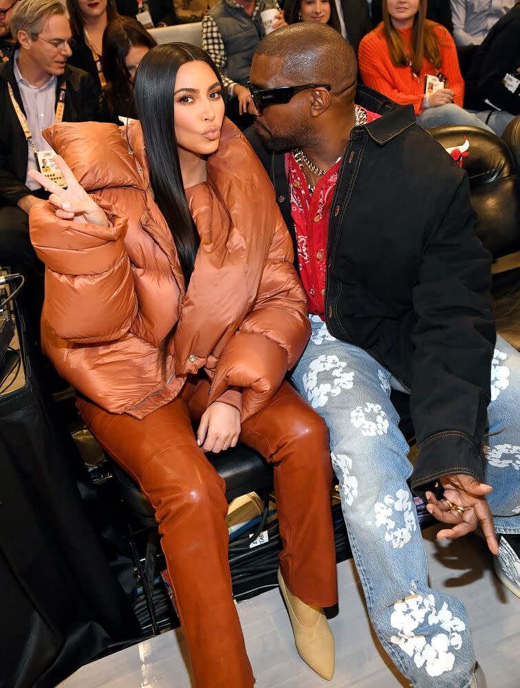 Kim Kardashian and Kanye West | Kevin Mazur/Getty Images