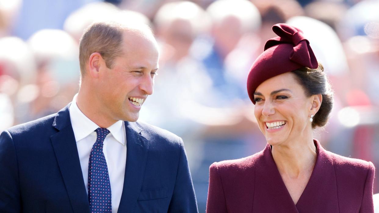 Prince William and Kate Middleton smiling