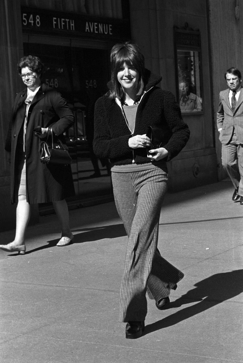 British fashion designer Mary Quant