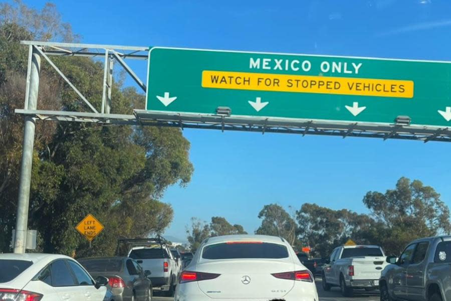 Se quejan de largas filas para regresar de San Diego a Tijuana: ¡Hasta 3 horas!