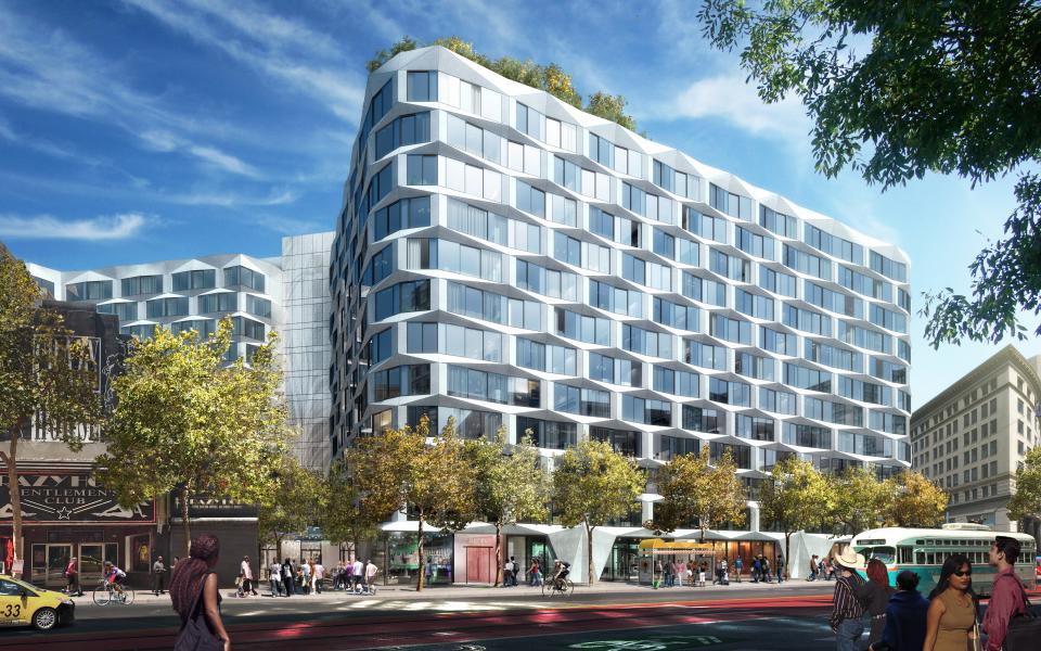 Leave it to Sydell Group CEO Andrew Zobler to choose a headline-making architect for the first-ever LINE hotel to be built from the ground up. Designed by Bjarke Ingels Group and Handel Architects, it’s currently rising in San Francisco, right where SoMa, Civic Center, and the Tenderloin converge. It will have 236 rooms, 242 residences, four dining and drinking destinations, and an outpost of local nonprofit theater company Magic Theatre. Opening in fall 2021; thelinehotel.com