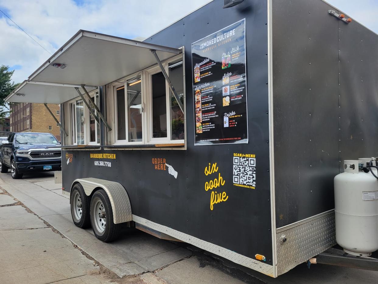 The Smoked Culture food truck menu features many items with smoked brisket.