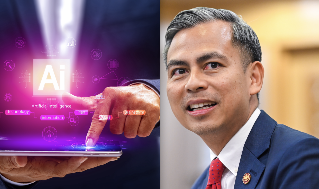 Malaysia’s science, technology and innovation Minister Chang Lih Kang and communications and digital minister Fahmi Fadzil (right) have been proponents of this push for AI regulation. (Photos: Getty Images)