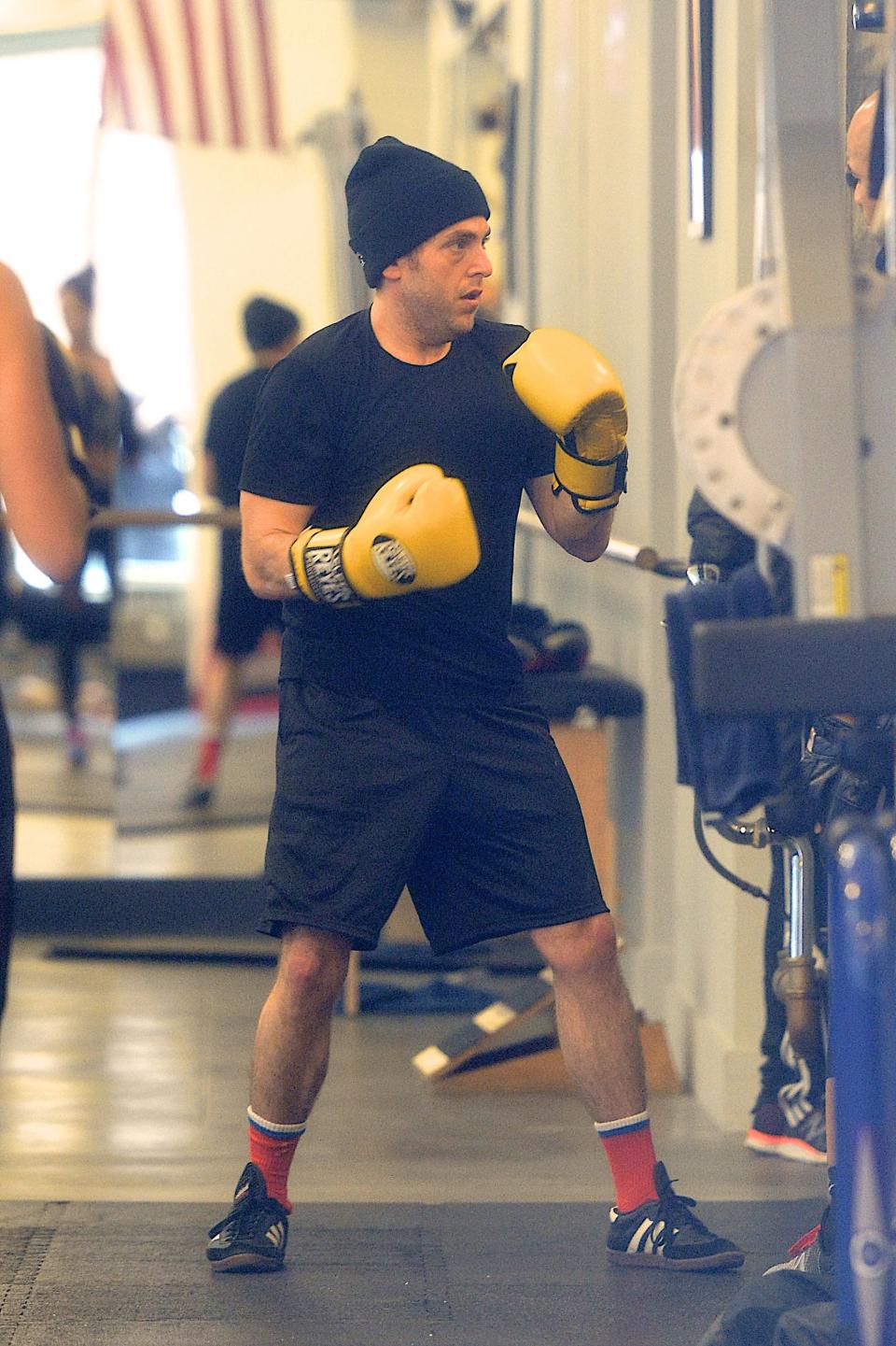 JONAH HILL
New York City, 2017
Boxing is the workout du jour for aspiring fashion models and, apparently, stylish film directors.