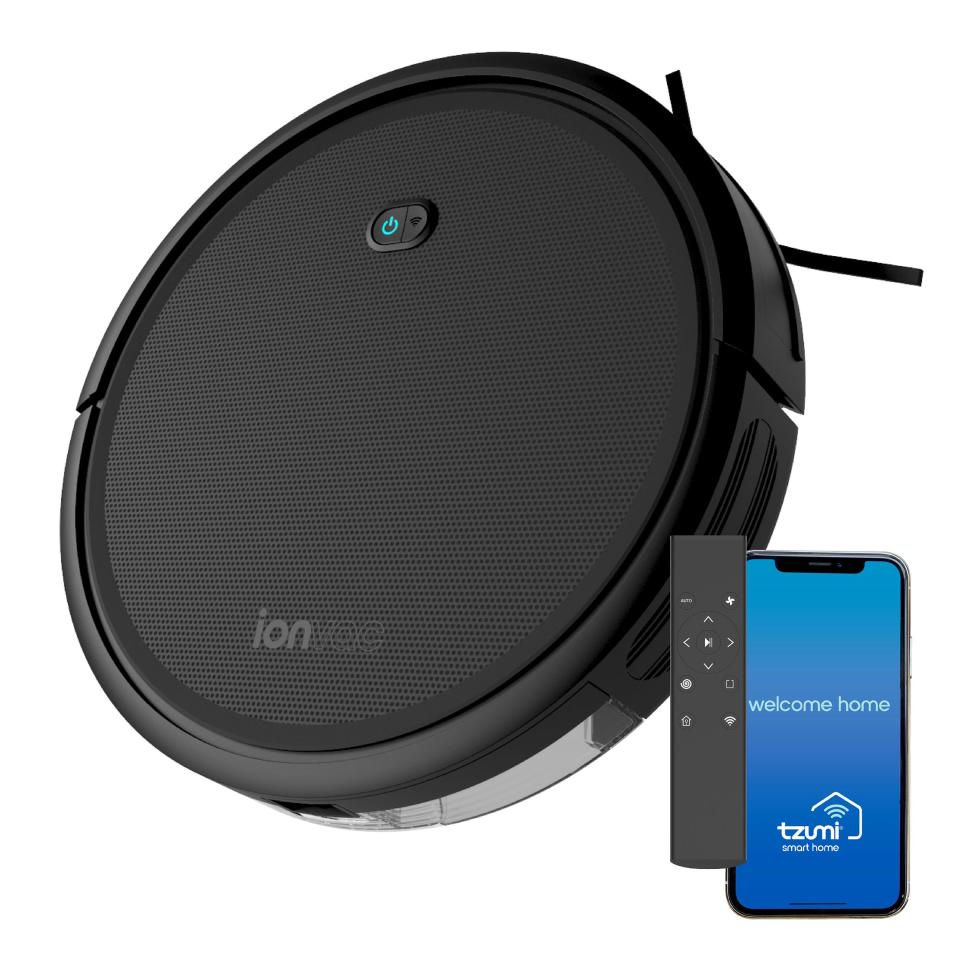 3) ionVac Robot Vacuum, Powerful (2000Pa Suction) Wi-Fi Connected, Hardwood to Medium Pile Carpet Floor Cleaning, Self-Charging “Smart” Vacuum Controlled Via Mobile App or Voice Activated Commands