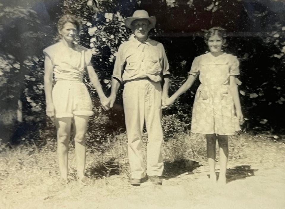 Teddy Tollefsen is pictured with friends at what is now St. Andrews State Park.