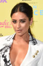 <p>The <i>Pretty Little Liars</i> star rocked a summer smokey eye and bold eyebrows, paired with a touch of bronzer and nude lips.</p>