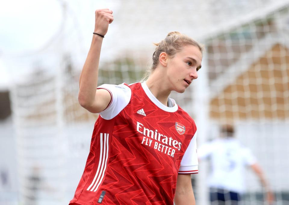 Should the forward play against Brighton on Saturday it will be her last appearance for the Gunners. (Adam Davy/PA Wire)