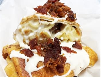 Deep Fried Bacon
Mac-n-Cheese Tacos
Bubba's Bacon