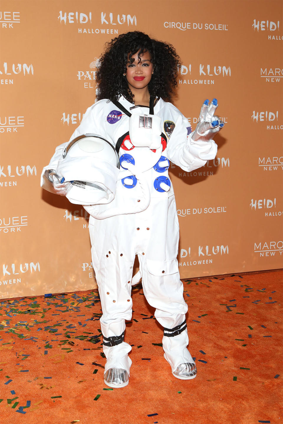 H.E.R. during Heidi Klum's 22nd Annual Halloween Party Presented By PATRÓN EL ALTO at Marquee New York on October 31, 2023 in New York City.