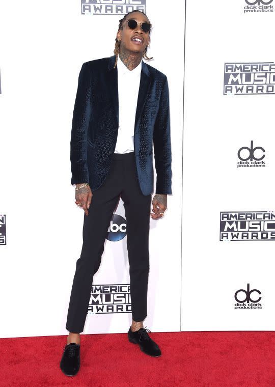 Wiz Khalifa aux American Music Awards le 22 novembre 2015.