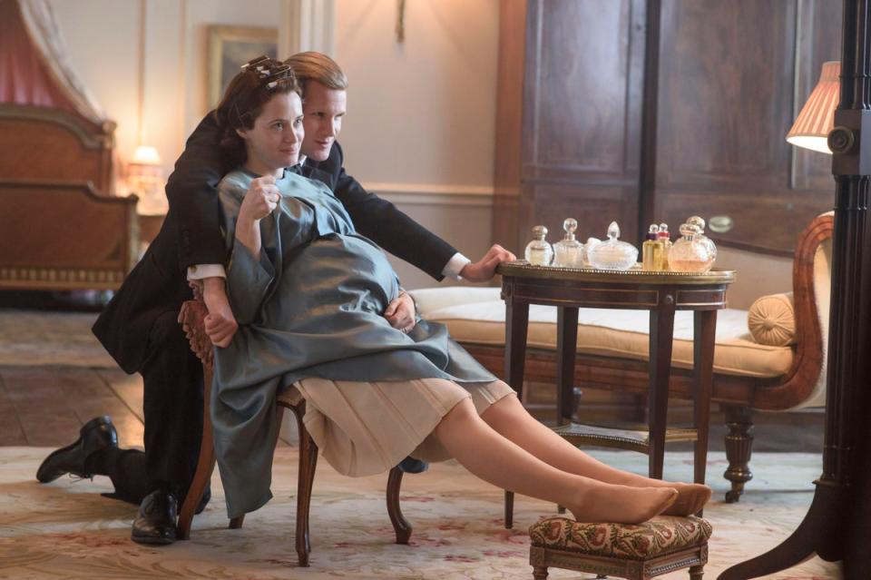 Matt Smith and Claire Foy in The Crown (Alex Bailey/Netflix/PA) (PA Media)