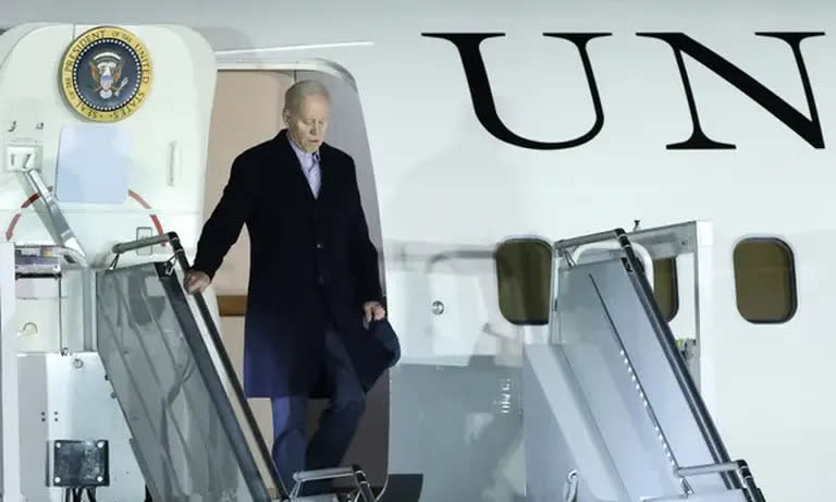 Biden llegó a Polonia.