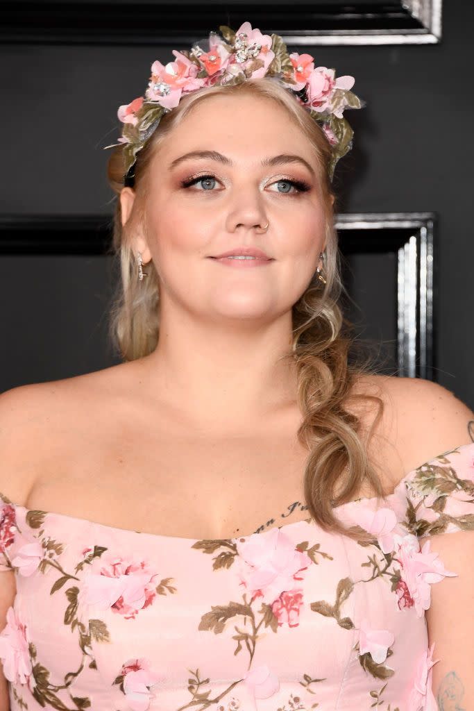<p>Try pinning up your hair, then add a floral headband in a complementary color to your own hair, like singer<strong> Elle King</strong> did, to create the illusion of volume in a uniquely pretty way. For example, blondes should wear yellow or pale pink buds, redheads can try deeper magenta or red flowers, and <a href="https://www.goodhousekeeping.com/beauty/hair/g2453/brown-hair-color-ideas/" rel="nofollow noopener" target="_blank" data-ylk="slk:dark-haired ladies;elm:context_link;itc:0;sec:content-canvas" class="link ">dark-haired ladies</a> should pick deep reds and purples.</p>