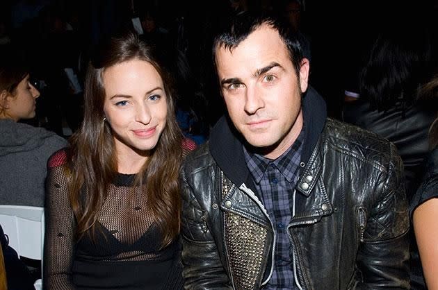 Justin Theroux and his ex-girlfriend, Heidi Bivens. Photo: Getty Images