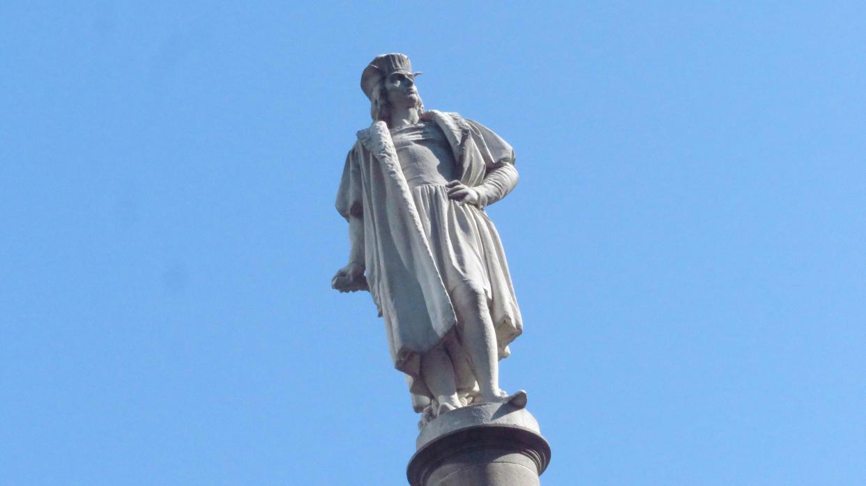 Christopher Columbus statue at Columbus Circle, Columbus hailed for his role in launching European exploration of the Americas but reviled for his brutal treatment of native inhabitants. (Luiz C. Ribeiro for New York Daily News)