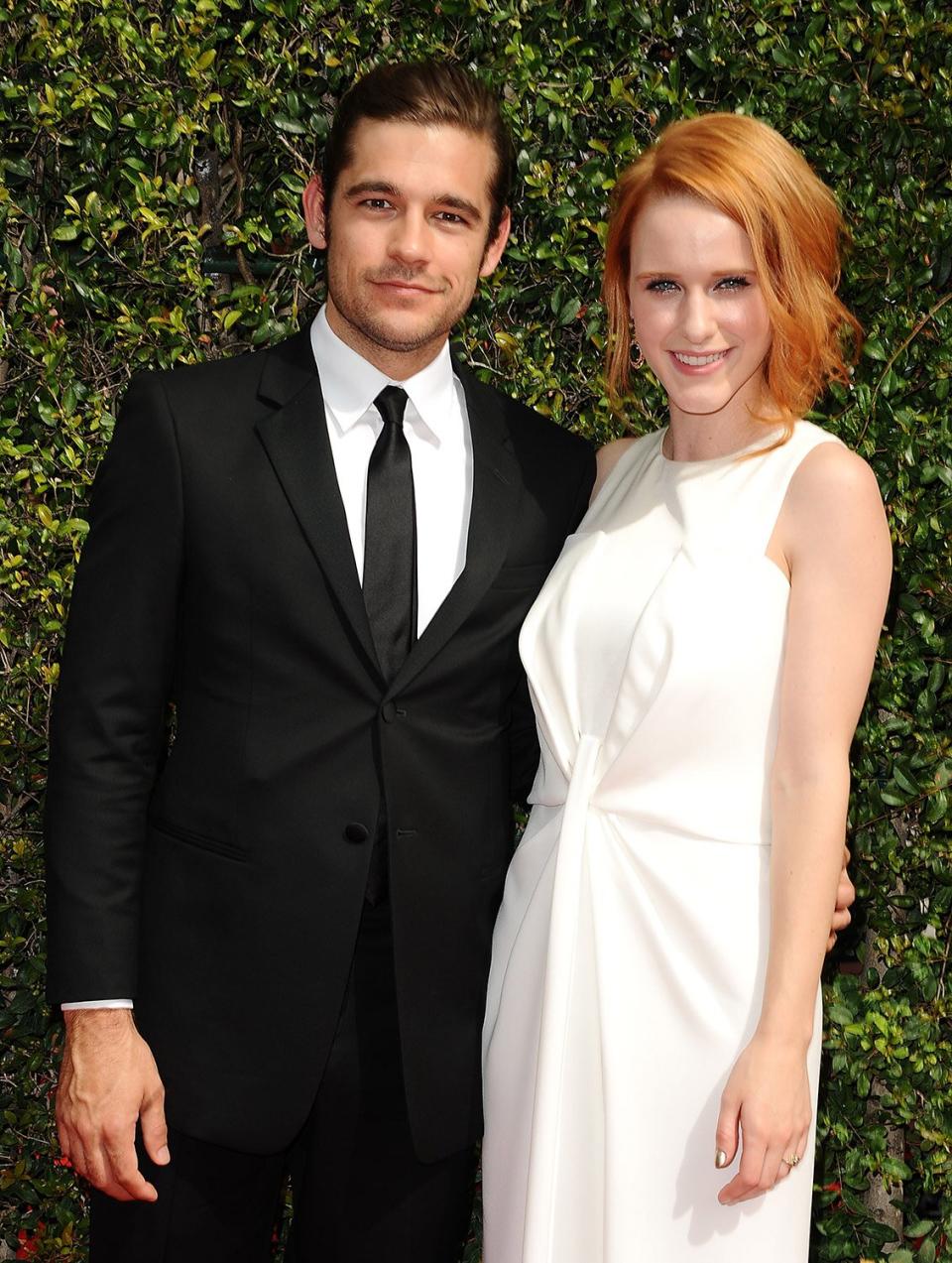 LOS ANGELES, CA - SEPTEMBER 12: Actor Jason Ralph and actress Rachel Brosnahan attend the 2015 Creative Arts Emmy Awards at Microsoft Theater on September 12, 2015 in Los Angeles, California. (Photo by Jason LaVeris/FilmMagic)