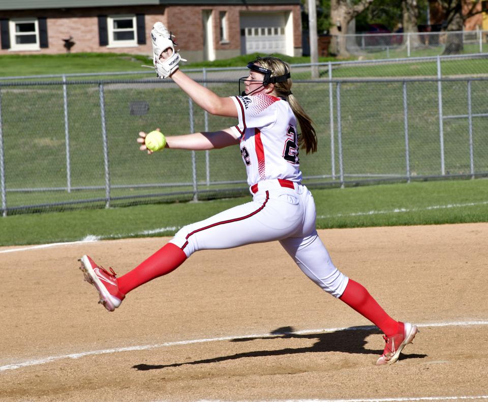 Milford sophomore pitcher Meghan McClellan improved her career record to 19-5 with a perfect game against Winton Woods on Monday, April 1.