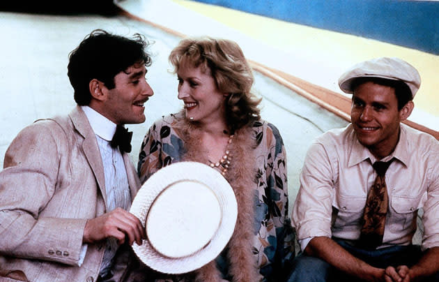 Meryl Streep mit Kevin Kline (l.) und Peter MacNicol in "Sophies Entscheidung"