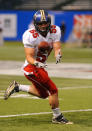 ST. PETERSBURG, FL - JANUARY 21: Linebacker Max Gruder #55 of University of Pittsburg Panthers warms up before the 87th annual East-West Shrine game January 21, 2012 at Tropicana Field in St. Petersburg, Florida. (Photo by Al Messerschmidt/Getty Images)