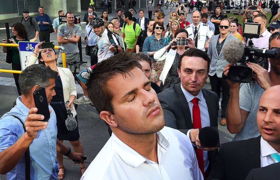 Gable Tostee is relieved to be a free man after being found not guilty of murder or manslaughter on Thursday. Photo: AAP