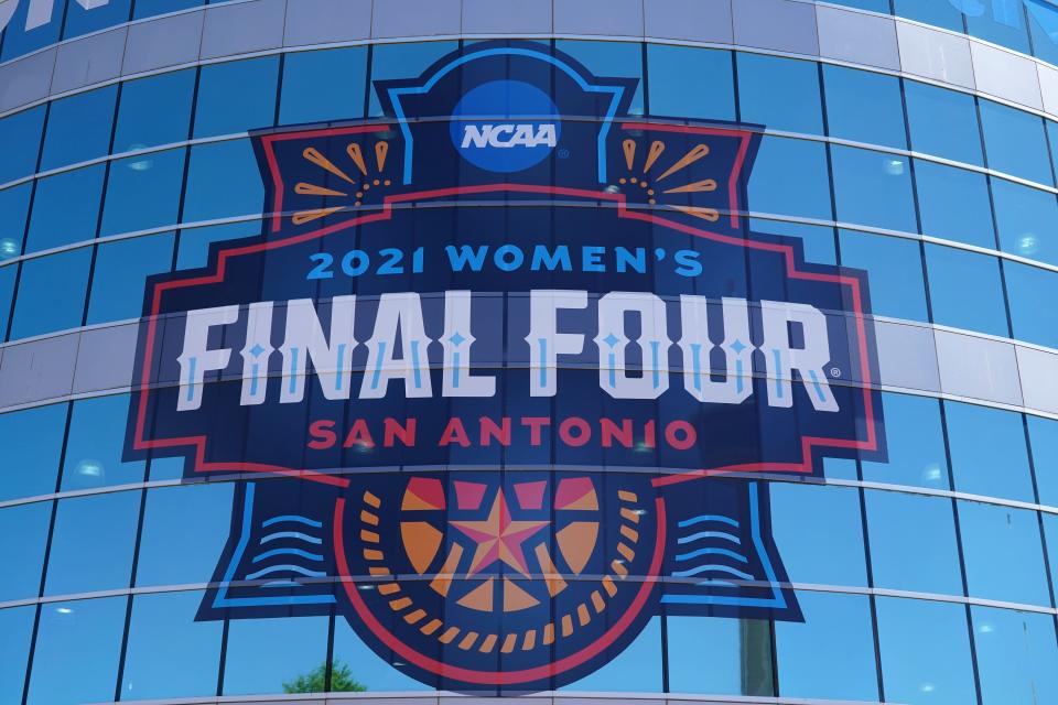 The NCAA held the 2021 women's basketball Final Four at the Alamodome in San Antonio, Texas.