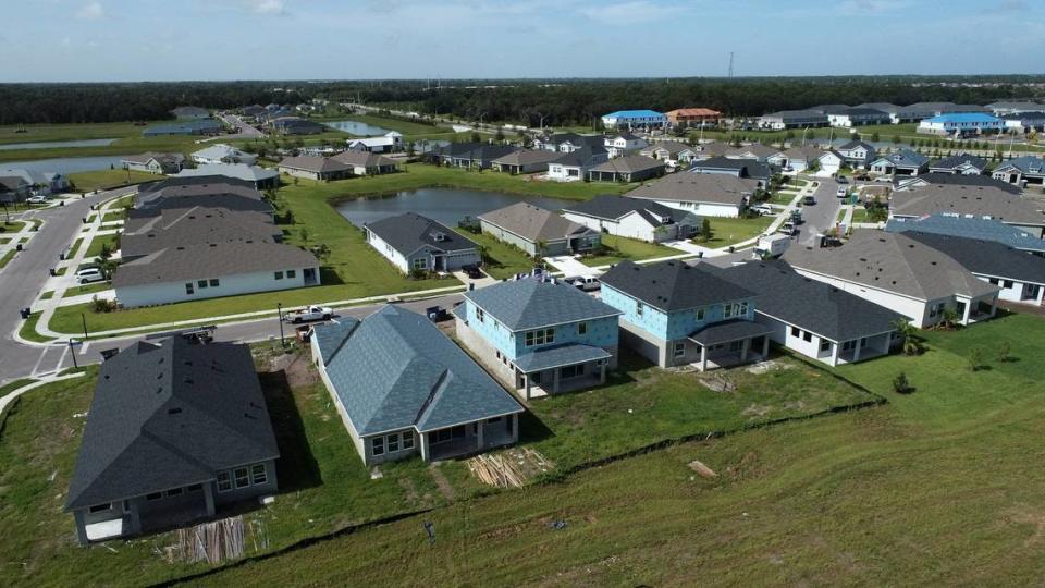 Manatee County Building Services continually processes neighborhood building projects that are transforming Parrish. The building boom shows no sign of let up. A Parrish-area neighborhood is shown in this August 2022 Bradenton Herald file photo.