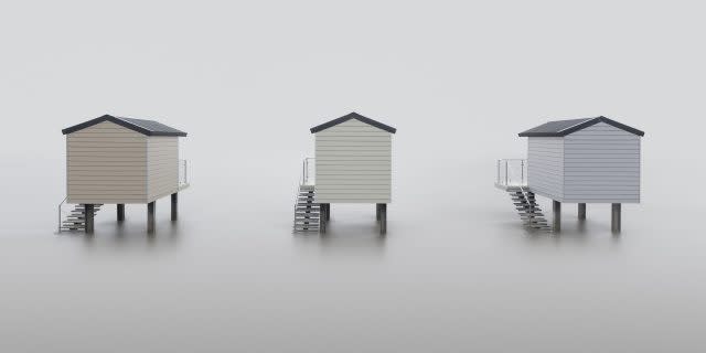 Beach huts