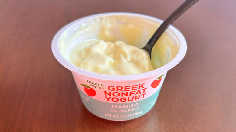 Trader Joe's mango Greek yogurt