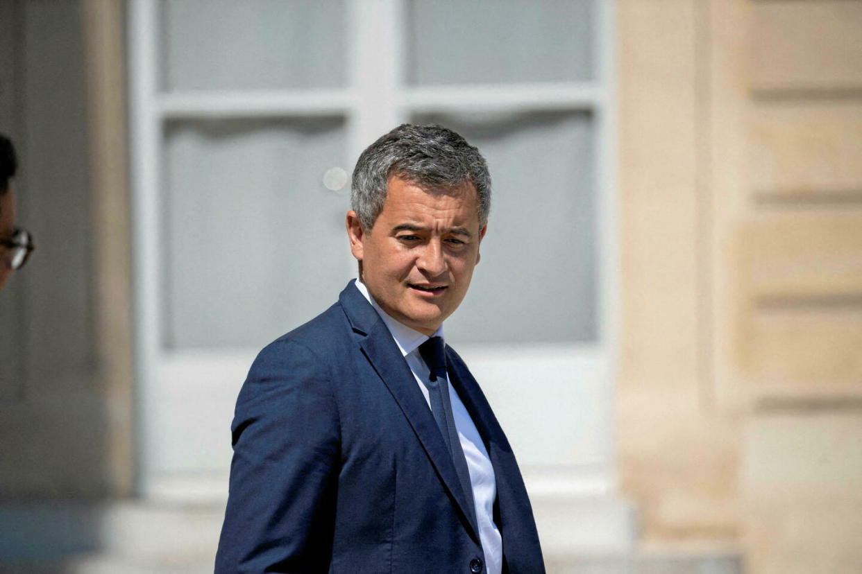 Gérald Darmanin, quitte l'Élysée, à Paris, le 26 juin 2024.  - Credit:Blondet Eliot - Abaca