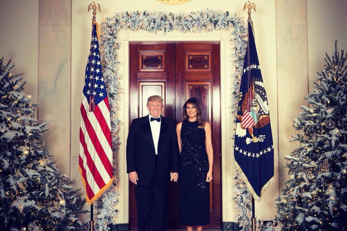 Melania Trump shared the official picture on Twitter: White House