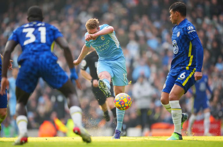 Kevin De Bruyne ya lanzó el remate: será un golazo