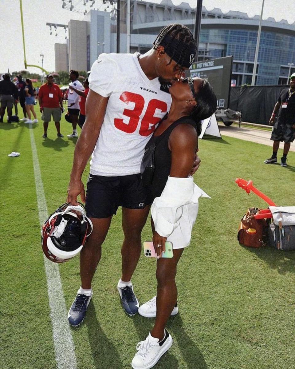 Simone Biles and Jonathan Owens