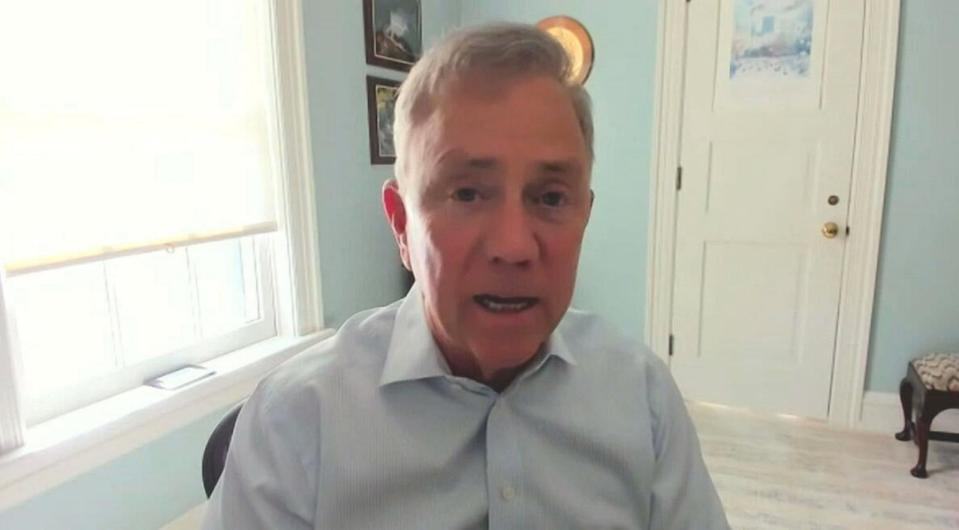 PHOTO: Connecticut Governor Ned Lamont is interviewed by ABC News.  (ABC News)