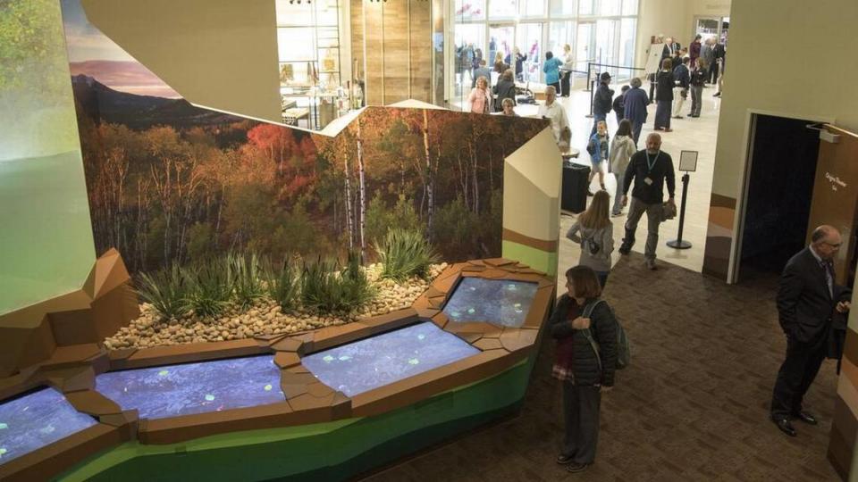 Visitors to the museum’s Origins Gallery will see a massive digital screen highlighting Idaho’s ecology, changing seasons and lifeblood: water.