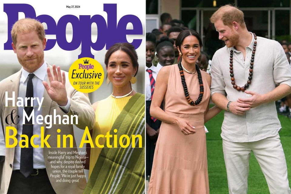 Meghan Markle and Prince Harry in Abuja, Nigeria, on May 10, 2024