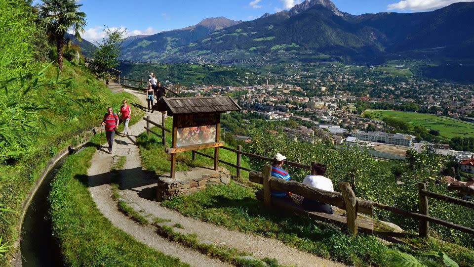 Some hiking trails in Italy's Trentino region will be closed if they get too busy. - Albert Ceolan/De Agostini/Getty Images