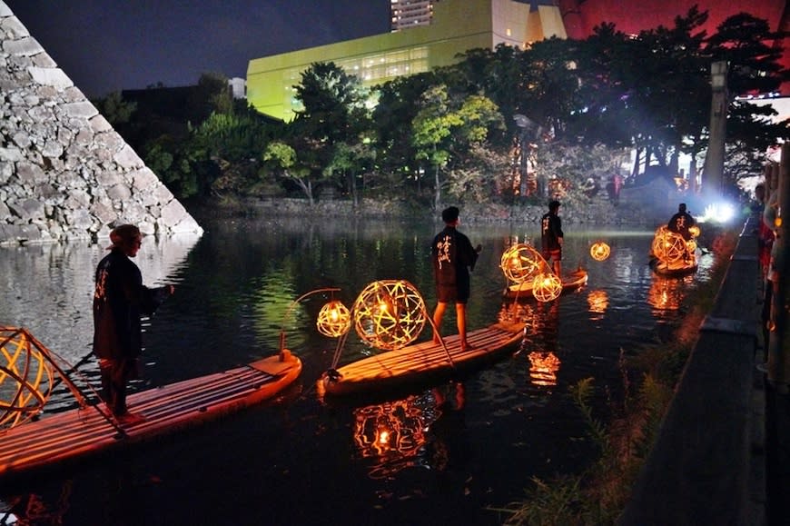 日本北九州｜小倉城竹燈祭