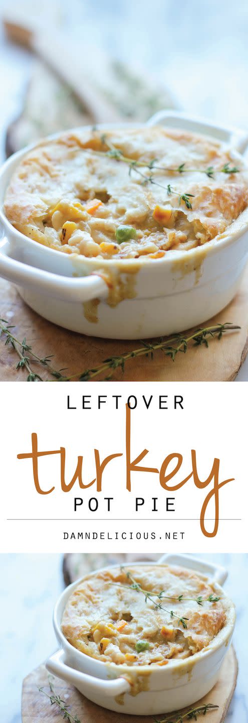 Leftover Thanksgiving Turkey Pot Pie